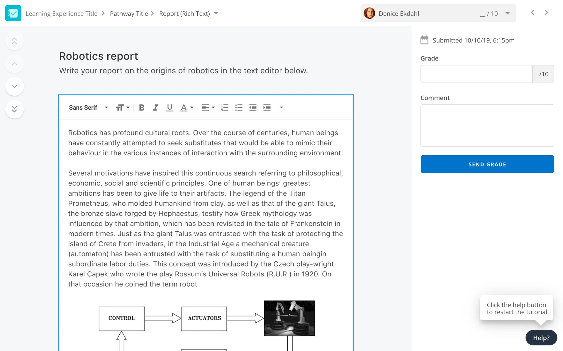Pearson Workspace — Manual Grading